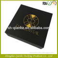 Custom cosmetic paper box packaging with gold stamped logo